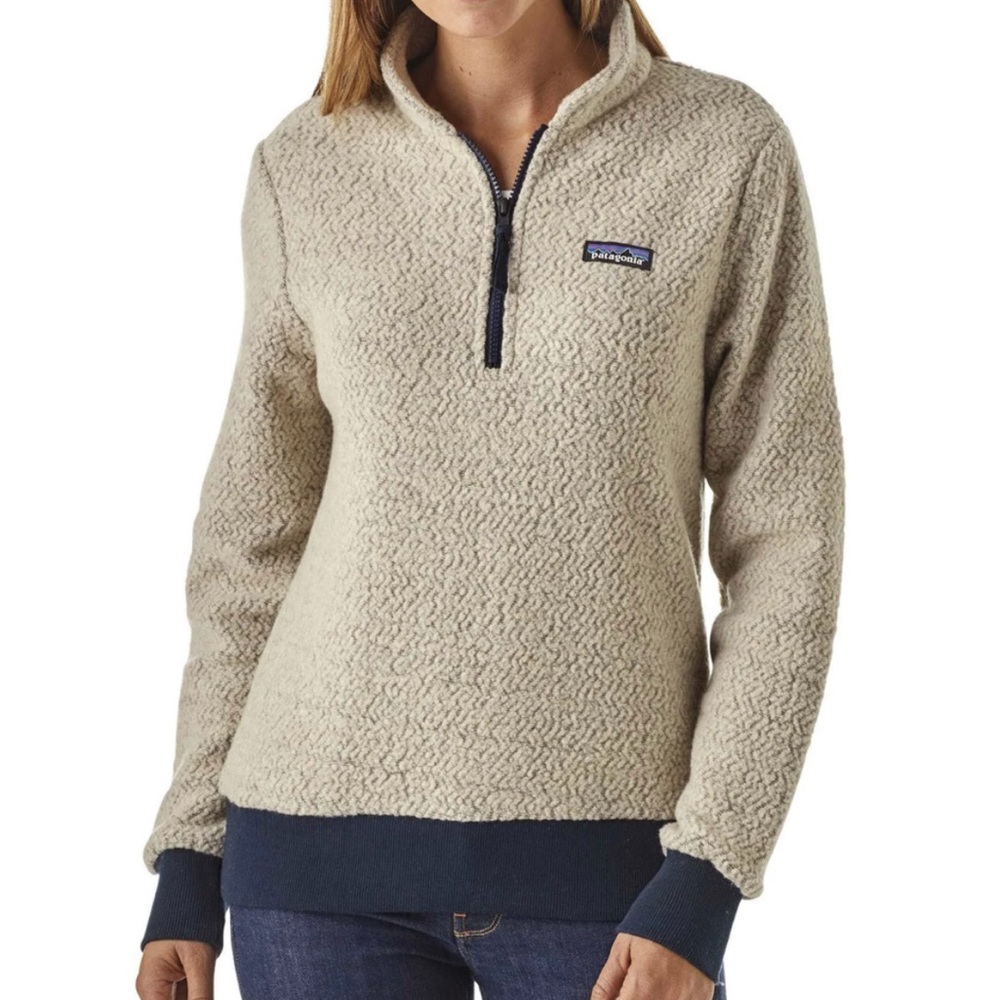 Patagonia Oatmeal Woolyester Fleece Pullover - XL